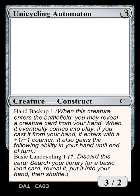 Unicycling Automaton highlighted card art