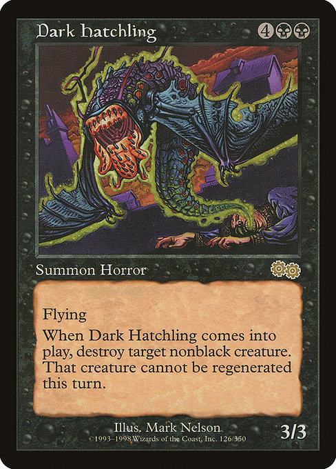 Dark Hatchling from Urza's Saga