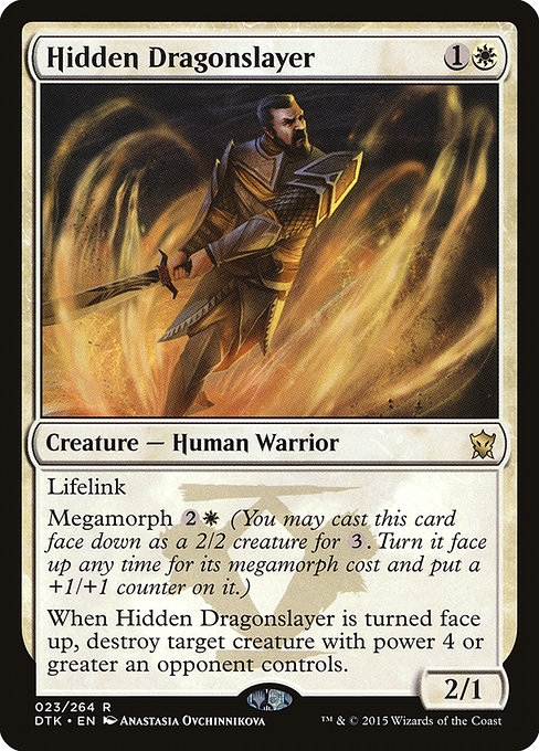 Hidden Dragonslayer from Dragons of Tarkir