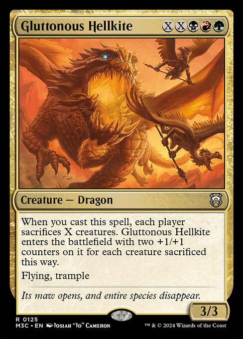 Gluttonous Hellkite from Modern Horizons 3 Commander