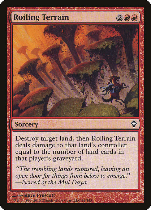 Roiling Terrain highlighted card art