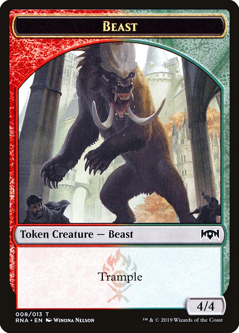 Beast from Ravnica Allegiance Tokens