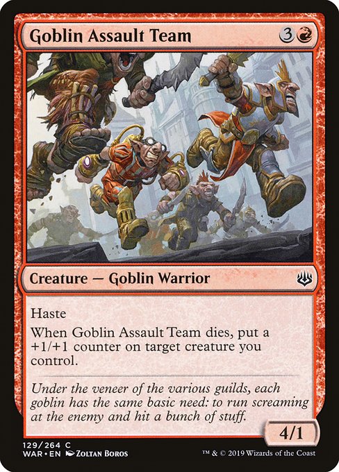 Goblin Assault Team highlighted card art