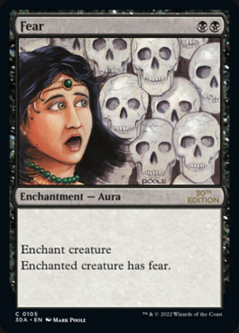 Fear highlighted card art