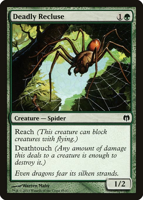 Deadly Recluse from Duel Decks: Heroes vs. Monsters