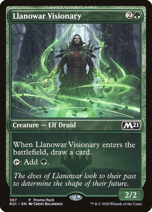 Llanowar Visionary from Core Set 2021