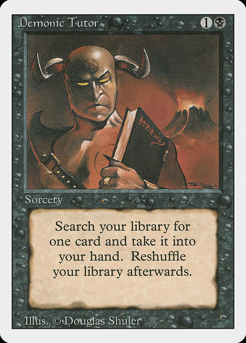 Demonic Tutor from Revised Edition