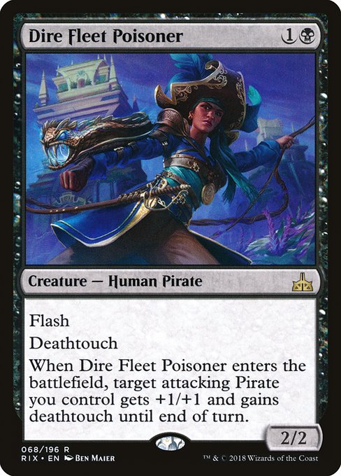 Dire Fleet Poisoner highlighted card art