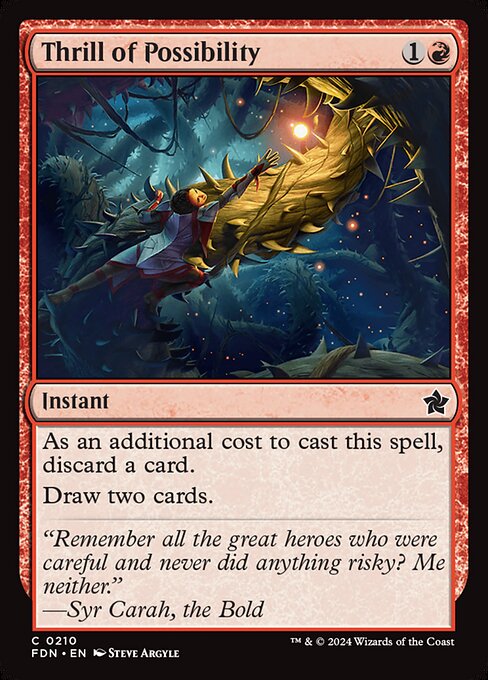 Thrill of Possibility from Foundations