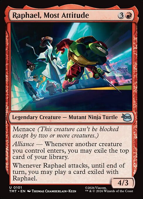 Raphael, Most Attitude from Teenage Mutant Ninja Turtles