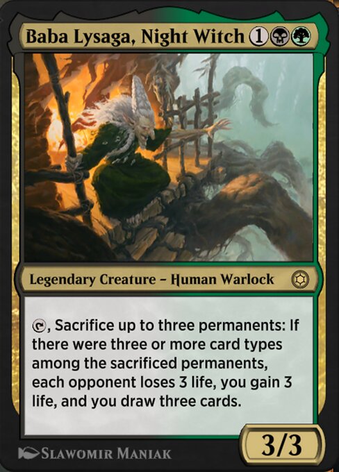 Baba Lysaga, Night Witch highlighted card art