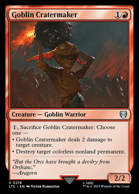 Goblin Cratermaker from Tales of Middle-earth Commander