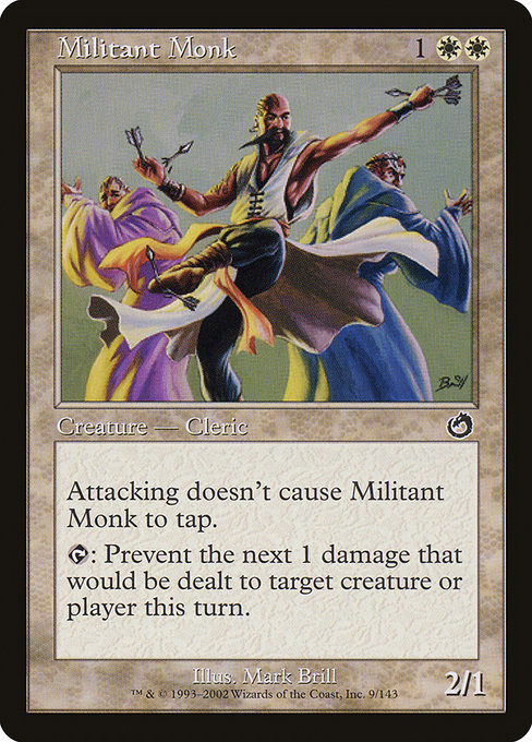 Militant Monk highlighted card art