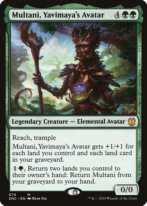 Multani, Yavimaya's Avatar from Zendikar Rising Commander