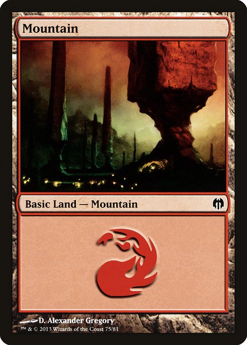 Mountain from Duel Decks: Heroes vs. Monsters