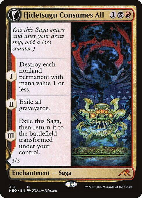 Hidetsugu Consumes All // Vessel of the All-Consuming from Kamigawa: Neon Dynasty