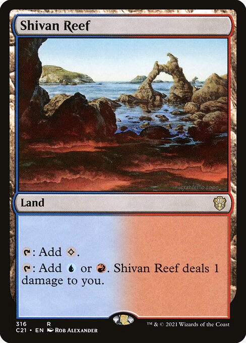 Shivan Reef from Commander 2021
