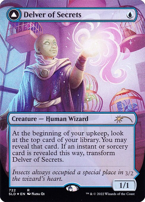 Delver of Secrets // Insectile Aberration from Secret Lair Drop