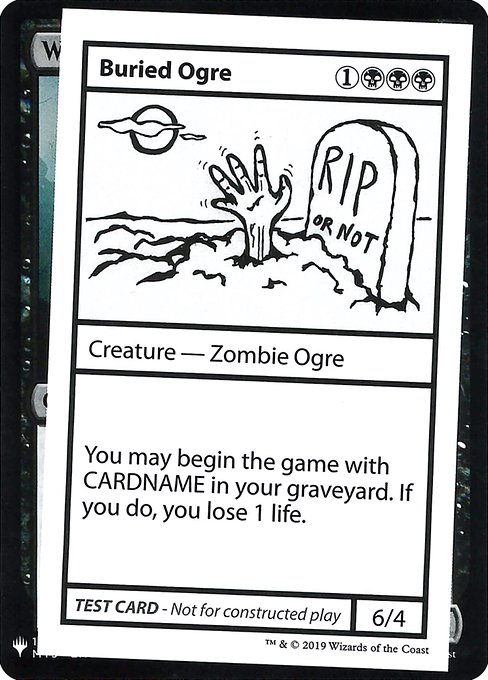 Buried Ogre from Mystery Booster Playtest Cards 2019