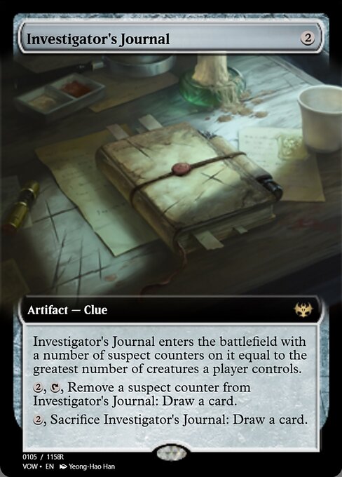 Investigator's Journal highlighted card art