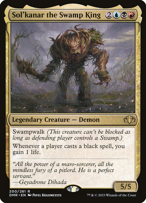 Sol'kanar the Swamp King from Dominaria Remastered