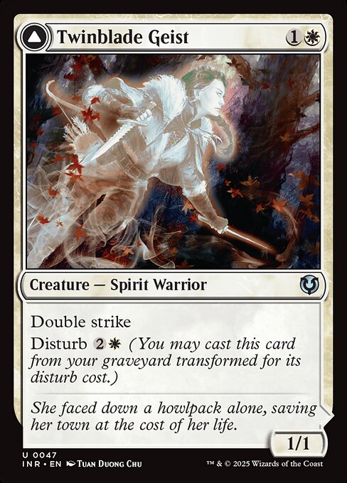 Twinblade Geist // Twinblade Invocation from Innistrad Remastered