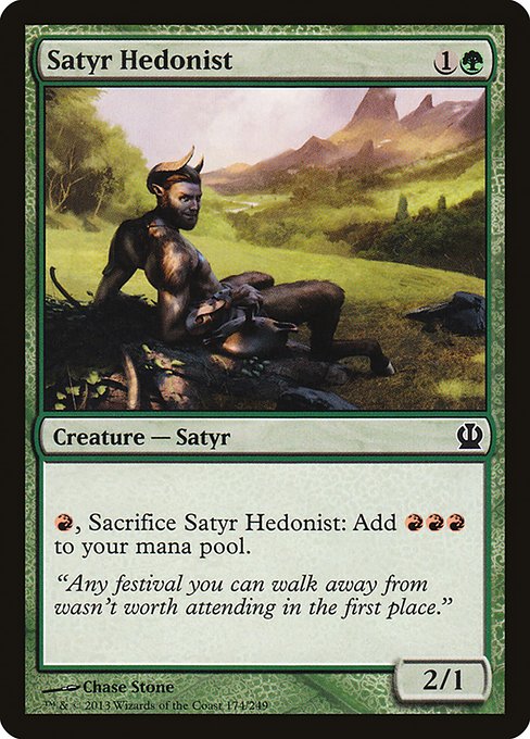 Satyr Hedonist highlighted card art