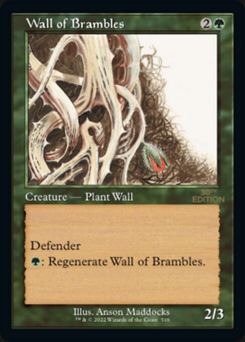 Wall of Brambles from 30th Anniversary Edition