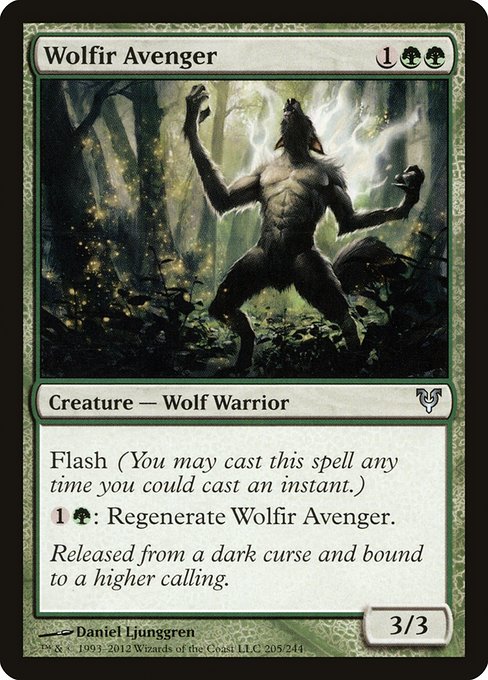 Wolfir Avenger highlighted card art