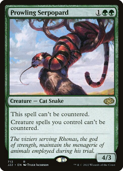 Prowling Serpopard highlighted card art