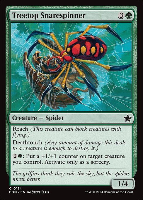 Treetop Snarespinner highlighted card art