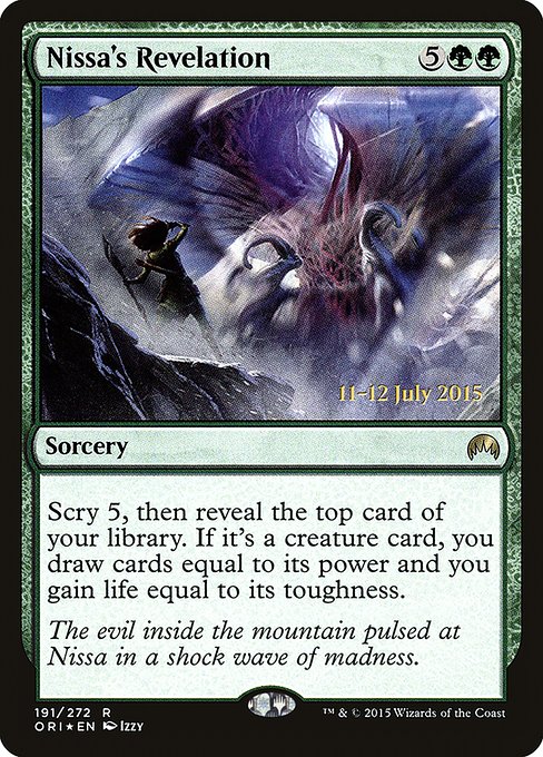 Nissa's Revelation from Magic Origins Promos