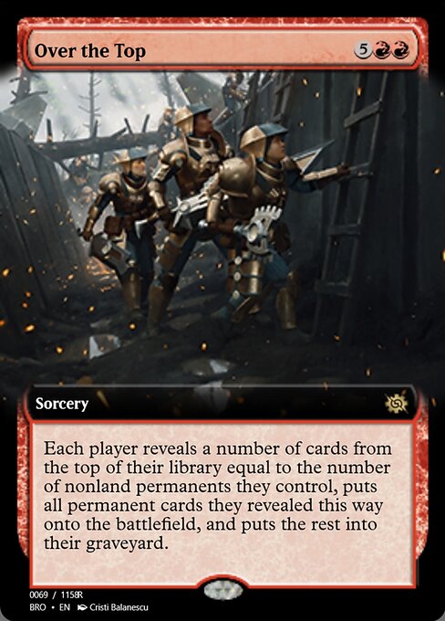 Over the Top highlighted card art