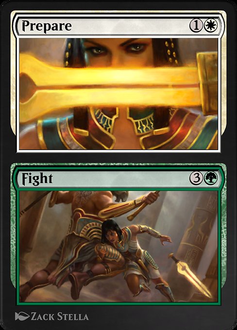 Prepare // Fight highlighted card art