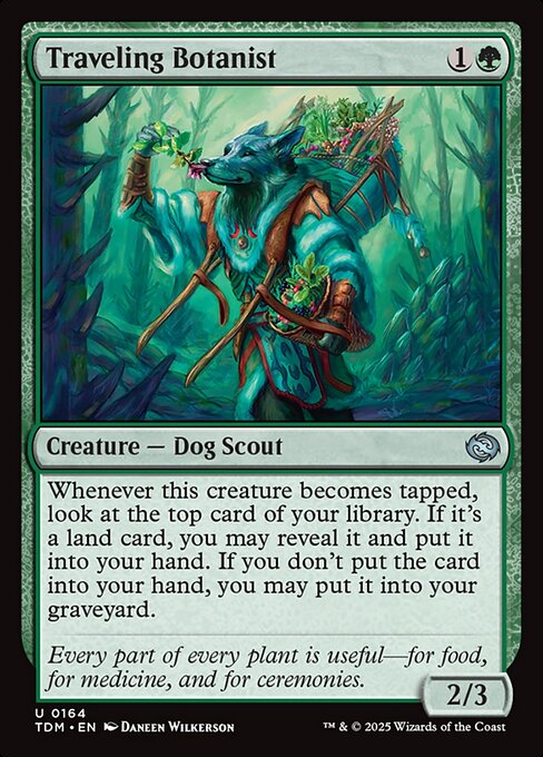 Traveling Botanist highlighted card art