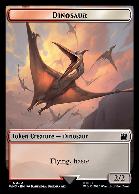 Dinosaur from Doctor Who Tokens