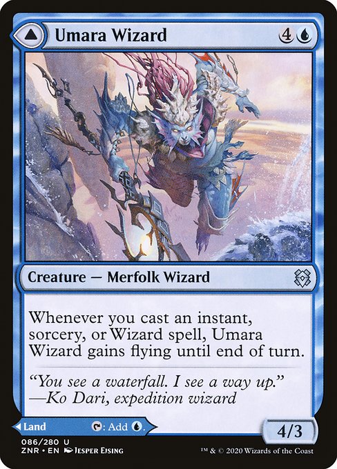 Umara Wizard // Umara Skyfalls from Zendikar Rising