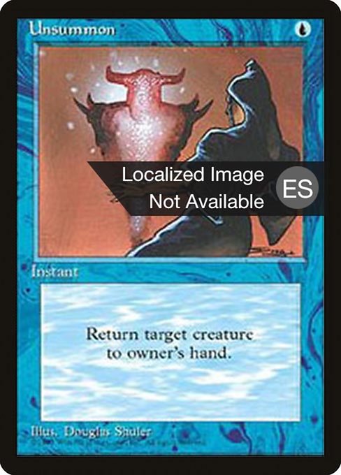 Unsummon from Fourth Edition Foreign Black Border