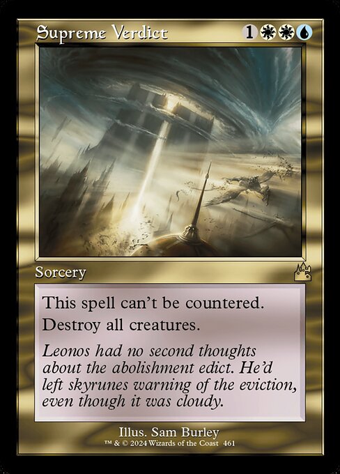 Supreme Verdict from Ravnica Remastered