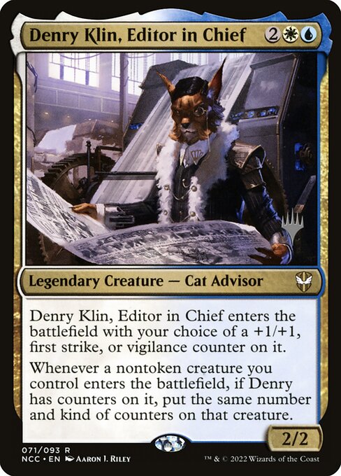 Denry Klin, Editor in Chief highlighted card art