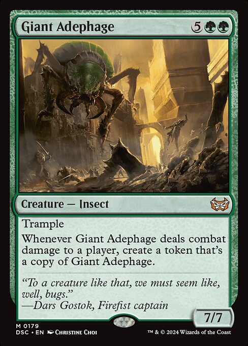 Giant Adephage highlighted card art