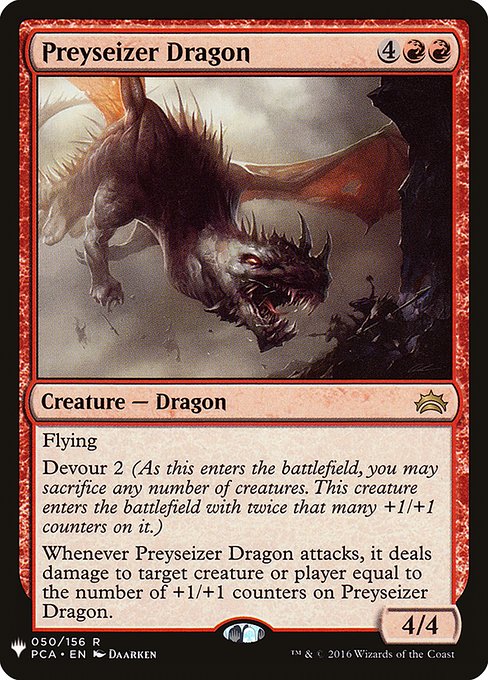 Preyseizer Dragon highlighted card art