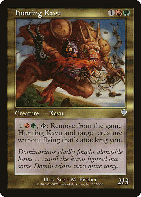 Hunting Kavu highlighted card art
