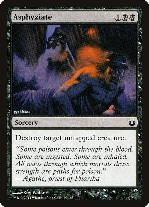 Asphyxiate highlighted card art