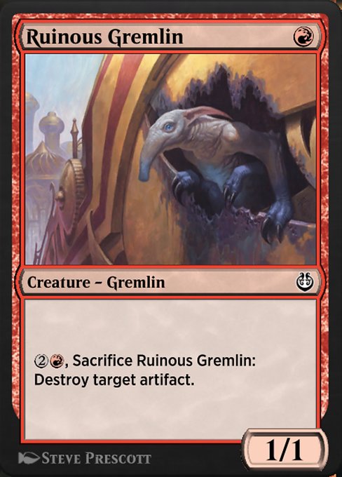 Ruinous Gremlin highlighted card art