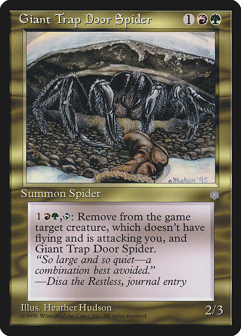 Giant Trap Door Spider from Ice Age