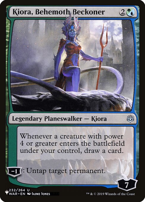Kiora, Behemoth Beckoner highlighted card art