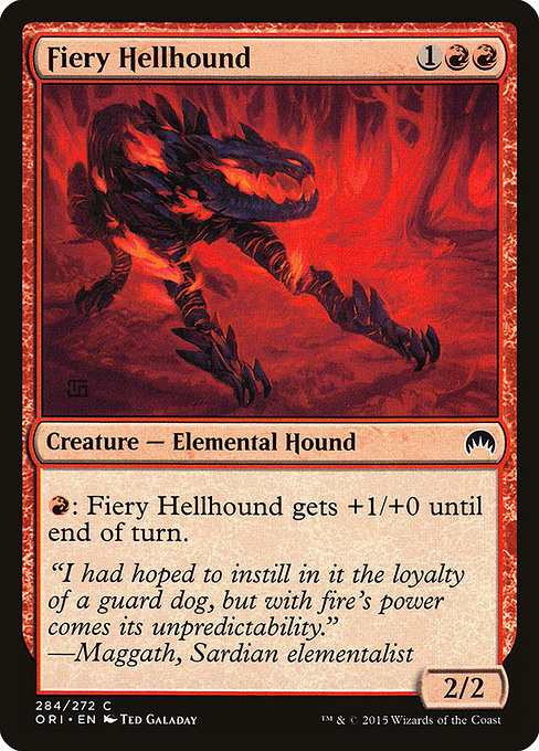 Fiery Hellhound from Magic Origins