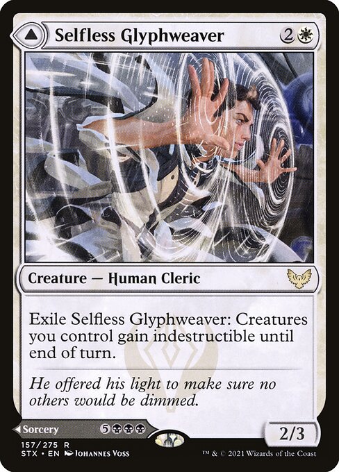 Selfless Glyphweaver // Deadly Vanity from Strixhaven: School of Mages
