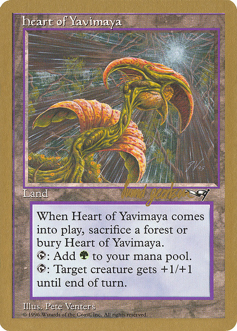 Heart of Yavimaya from World Championship Decks 1997